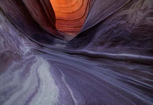 Slot canyon at The Wave